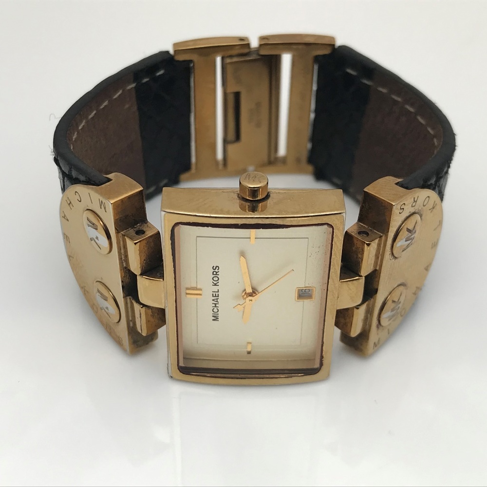 Michael Kors Ladies Watch Genuine Leather Band - Picture 6 of 8